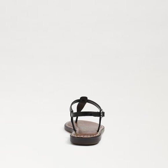 NIB Sam Edelman Girls' Gigi Leather Thong Sandals, Black, Size 12 (Little Kids) - Picture 4 of 5